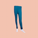 Peacock Blue Ankle Fit Leggings