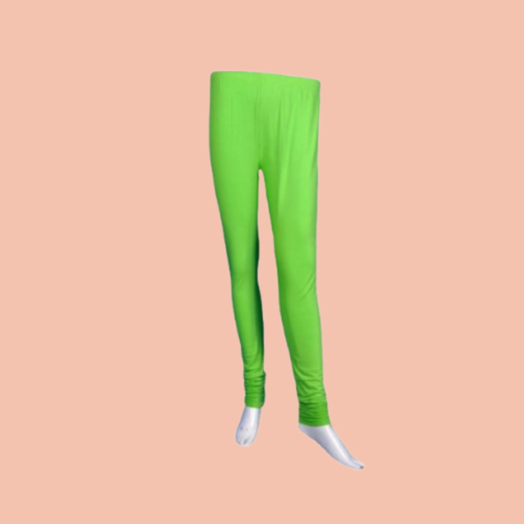 Parrot Green Ankle Fit Leggings